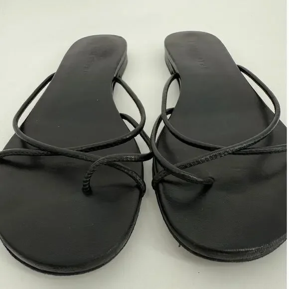 Jenni Kayne Eve Sandal in Black Leather - Picture 2 of 6